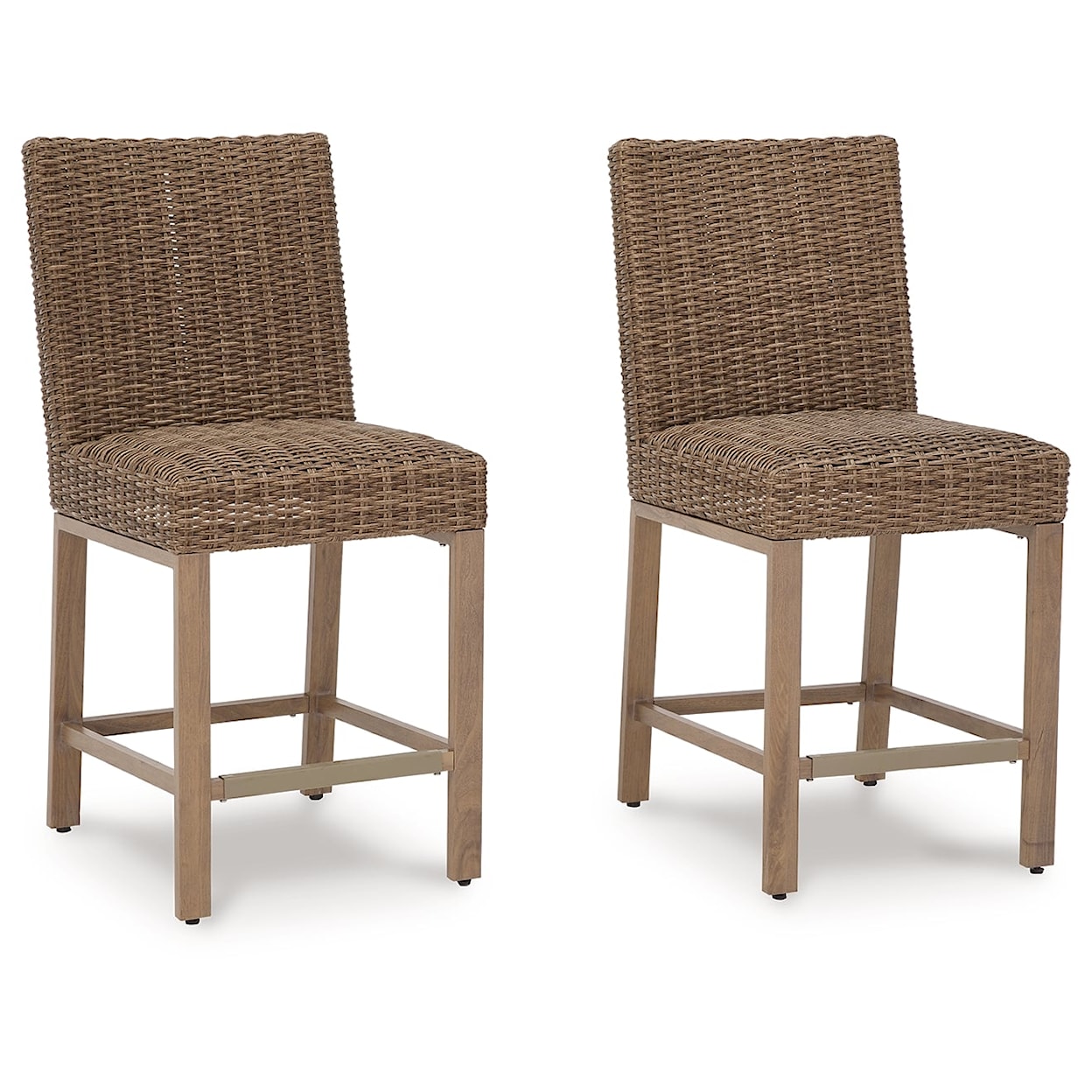 Benchcraft Walton Bridge Outdoor Bar Stool (Set Of 2)