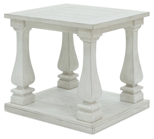 Traditional Rectangular End Table
