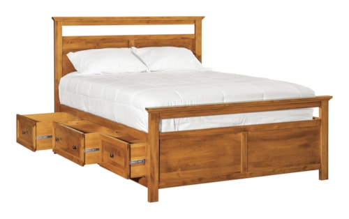 Casual Queen Emmerson Elevated Storage Bed