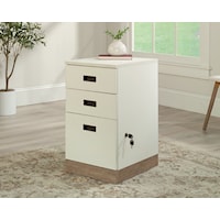 Farmhouse 3-Drawer File Cabinet with Casters