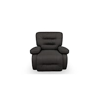 Casual Power Space Saver Recliner with Line-Tufted Back