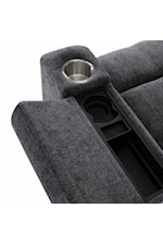 Franklin 8507 Arlington Casual Oversized Power Recliner with Cupholders and Storage Arms