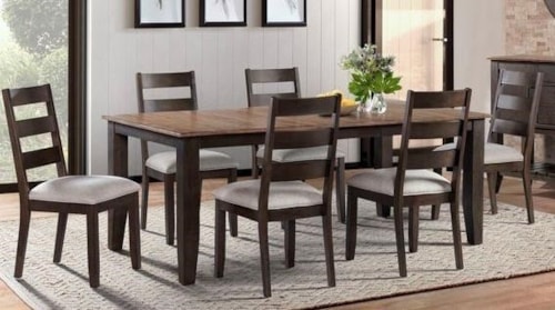 Transitional 7-Piece Dining Set