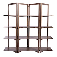 Contemporary 4-Shelf Open Bookcase