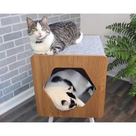 Felt-Lined Cat Bed/Nester