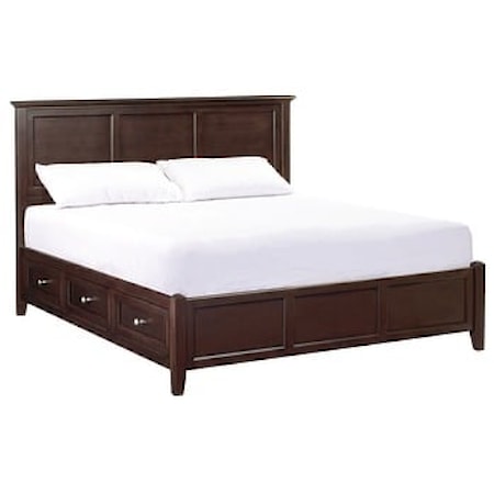 King Petite Storage Bed