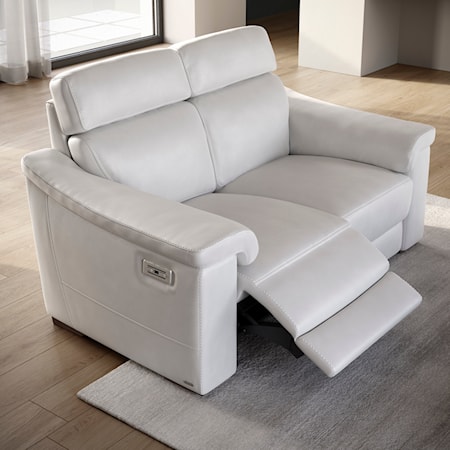 Casual Power Reclining Loveseat with USB Port