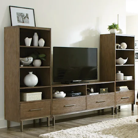 Contemporary Entertainment Wall Unit