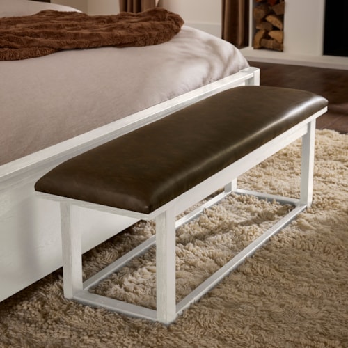Transitional Upholstered Bench