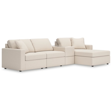 4-Piece Sectional With Chaise