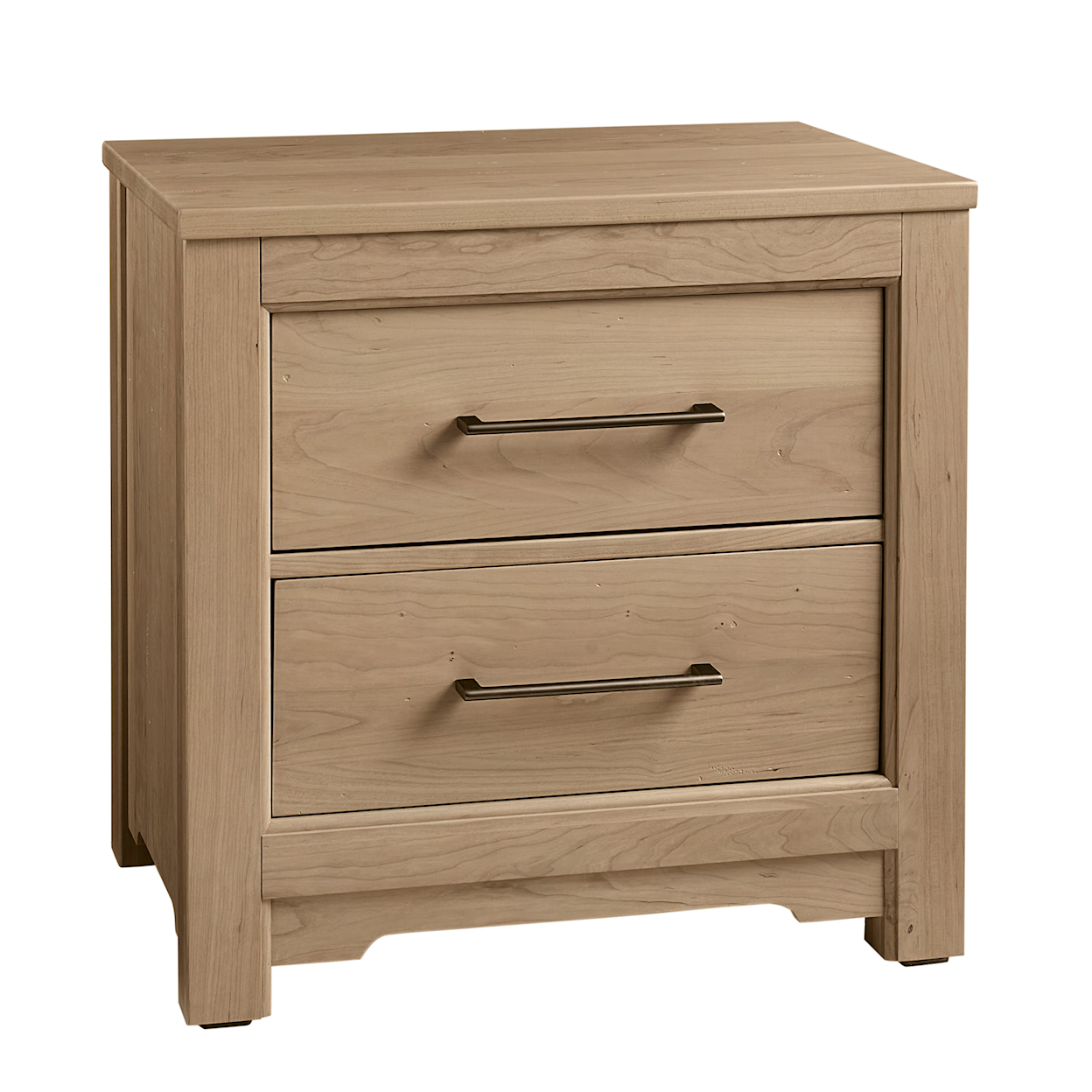 Virginia House Crafted Cherry - Bleached 2-Drawer Nightstand