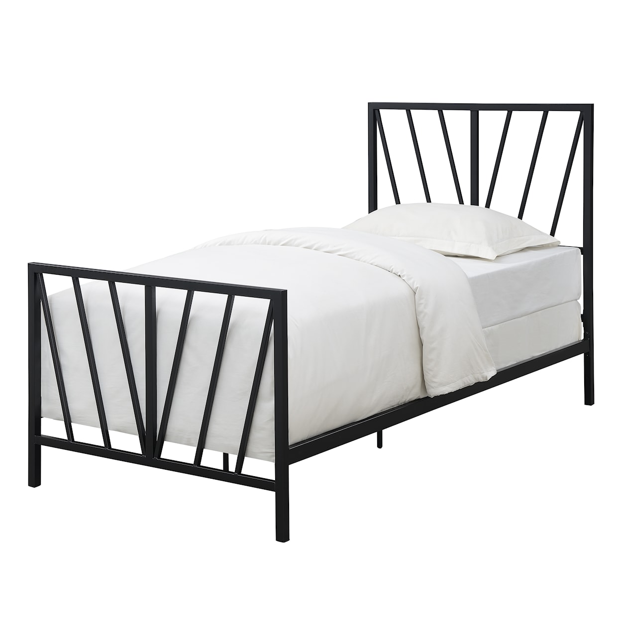 Accentrics Home Fashion Beds Twin Metal Bed