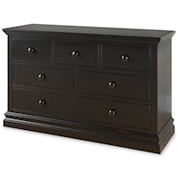 Casual Dresser with Solid Wood Drawers