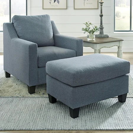 Chair & Ottoman