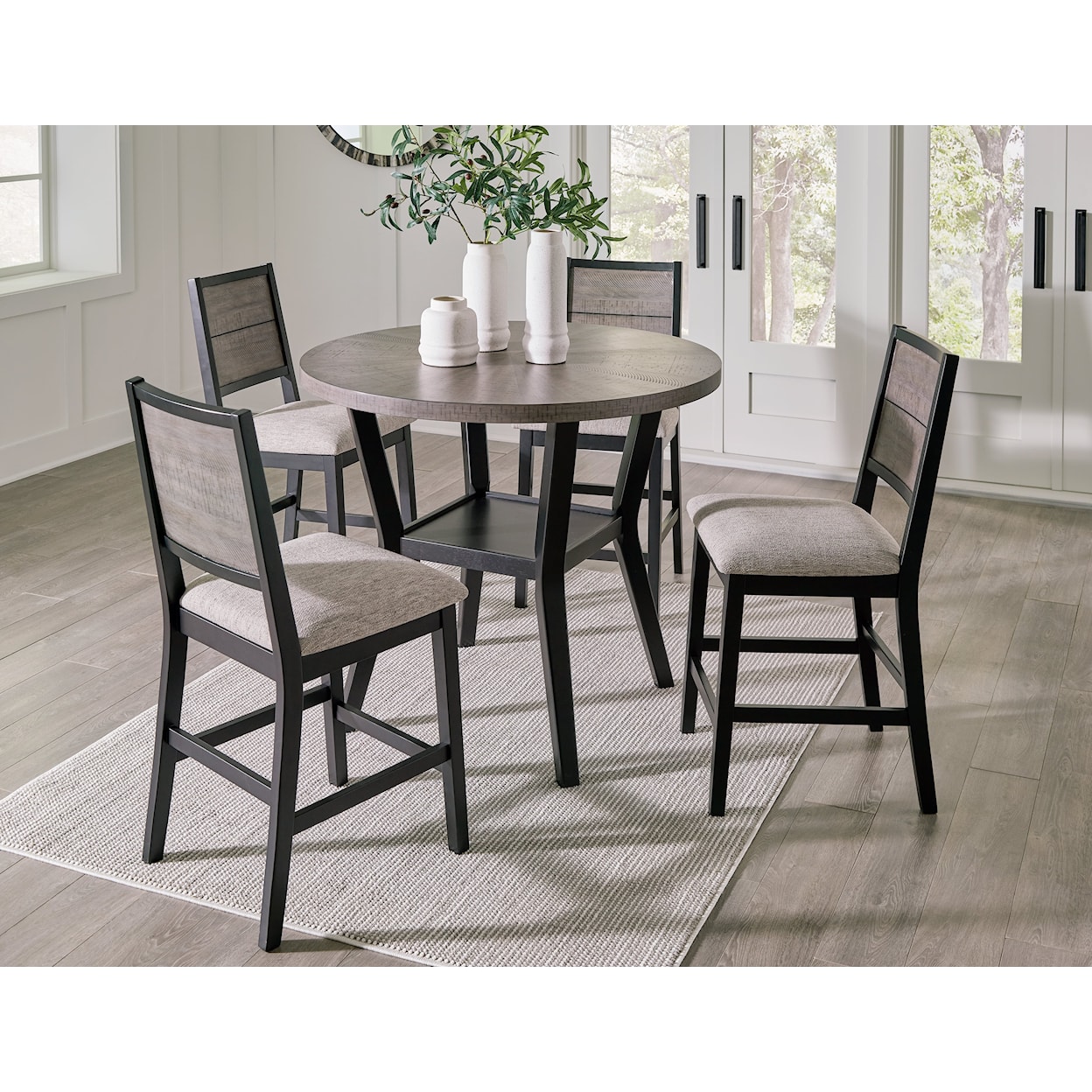 Ashley Signature Design Corloda Round Counter Table Set