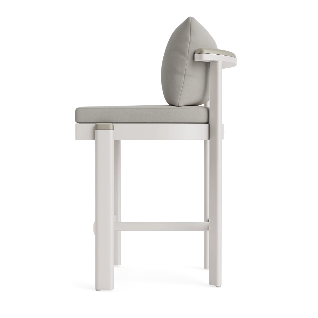 Cushioned Fixed Barstool