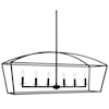 Uttermost Lighting Fixtures - Chandeliers Clayton 6 Light Linear Chandelier