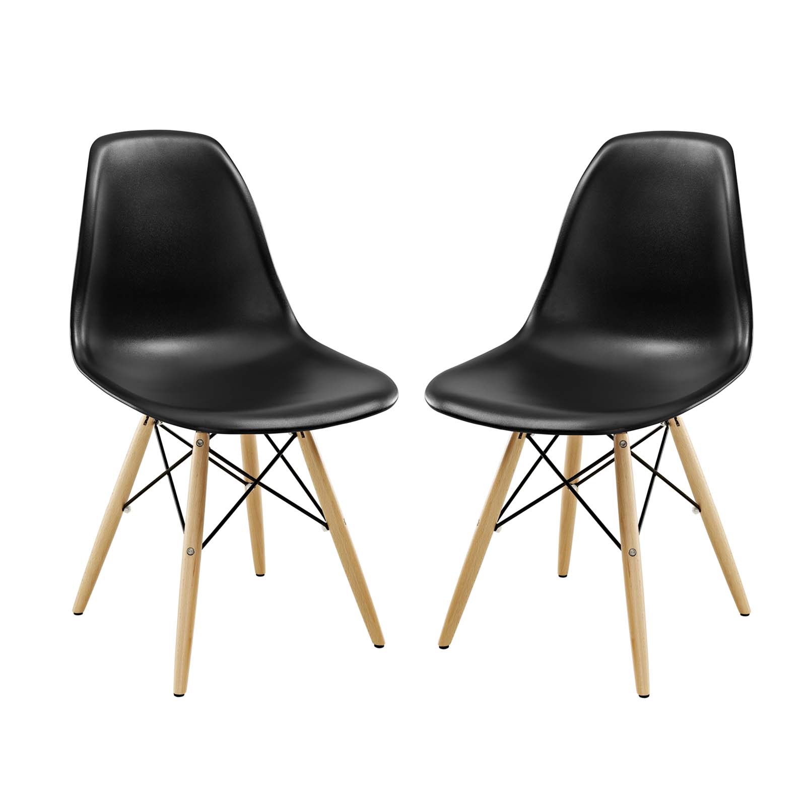 Modway Pyramid EEI928BLK Dining Side Chairs Set of 2 Value City