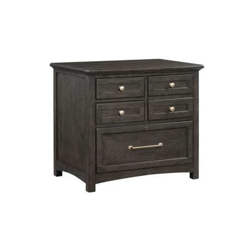 Transitional 4-Drawer Lateral File with Wire Management
