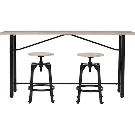 3-Piece Long Counter Table Set