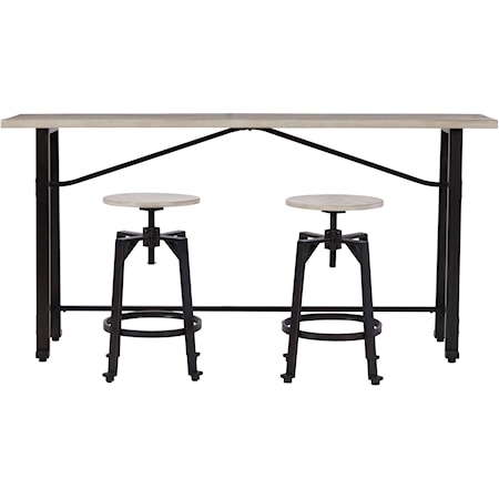 3-Piece Long Counter Table Set