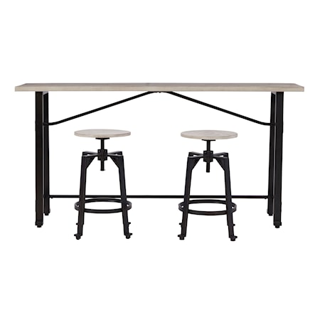 3-Piece Long Counter Table Set