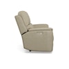 Flexsteel Aarons Power Headrest & Lumbar Reclining Loveseat