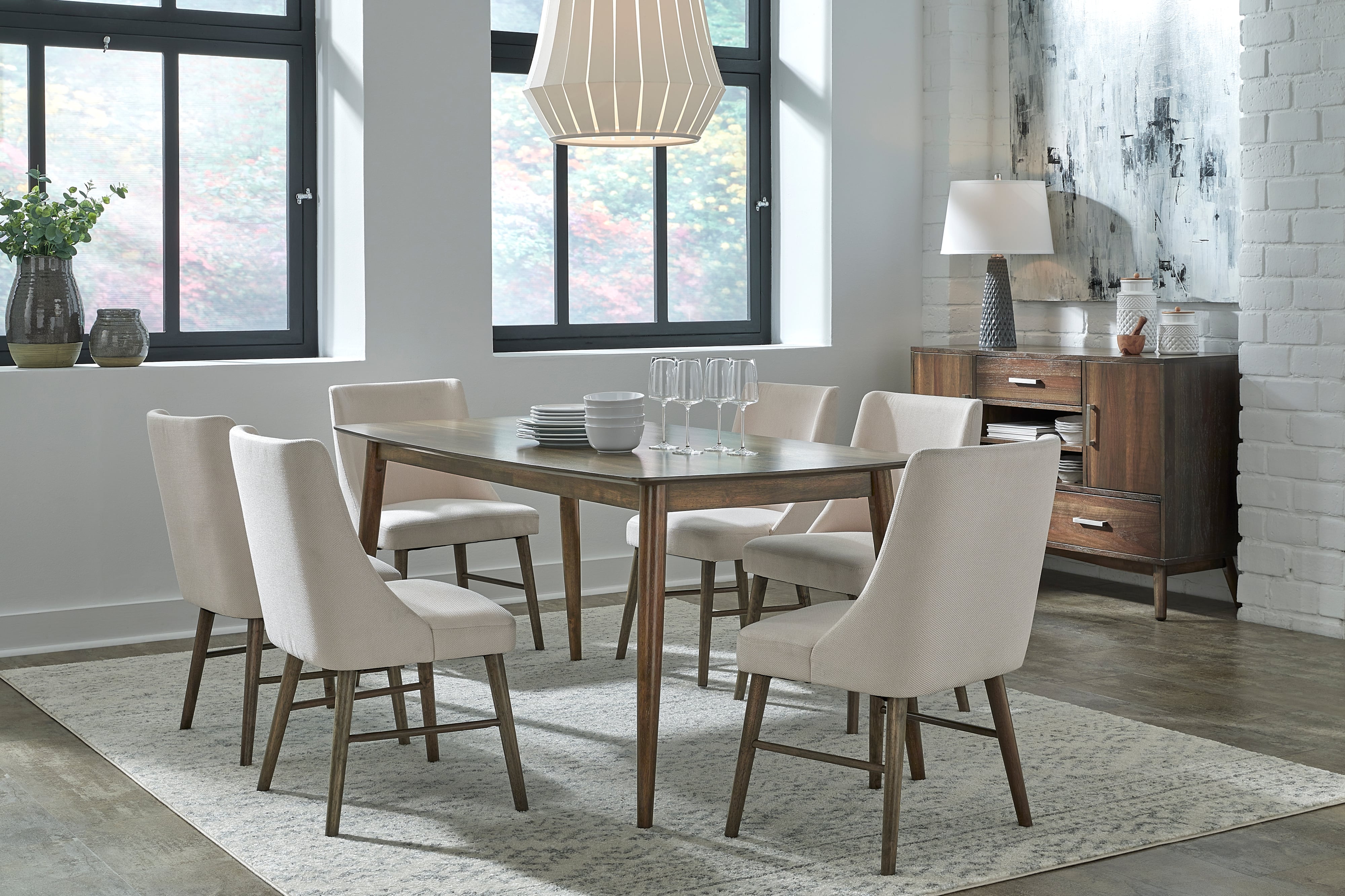 Progressive Furniture NODA D60010 Transitional Dining Table with