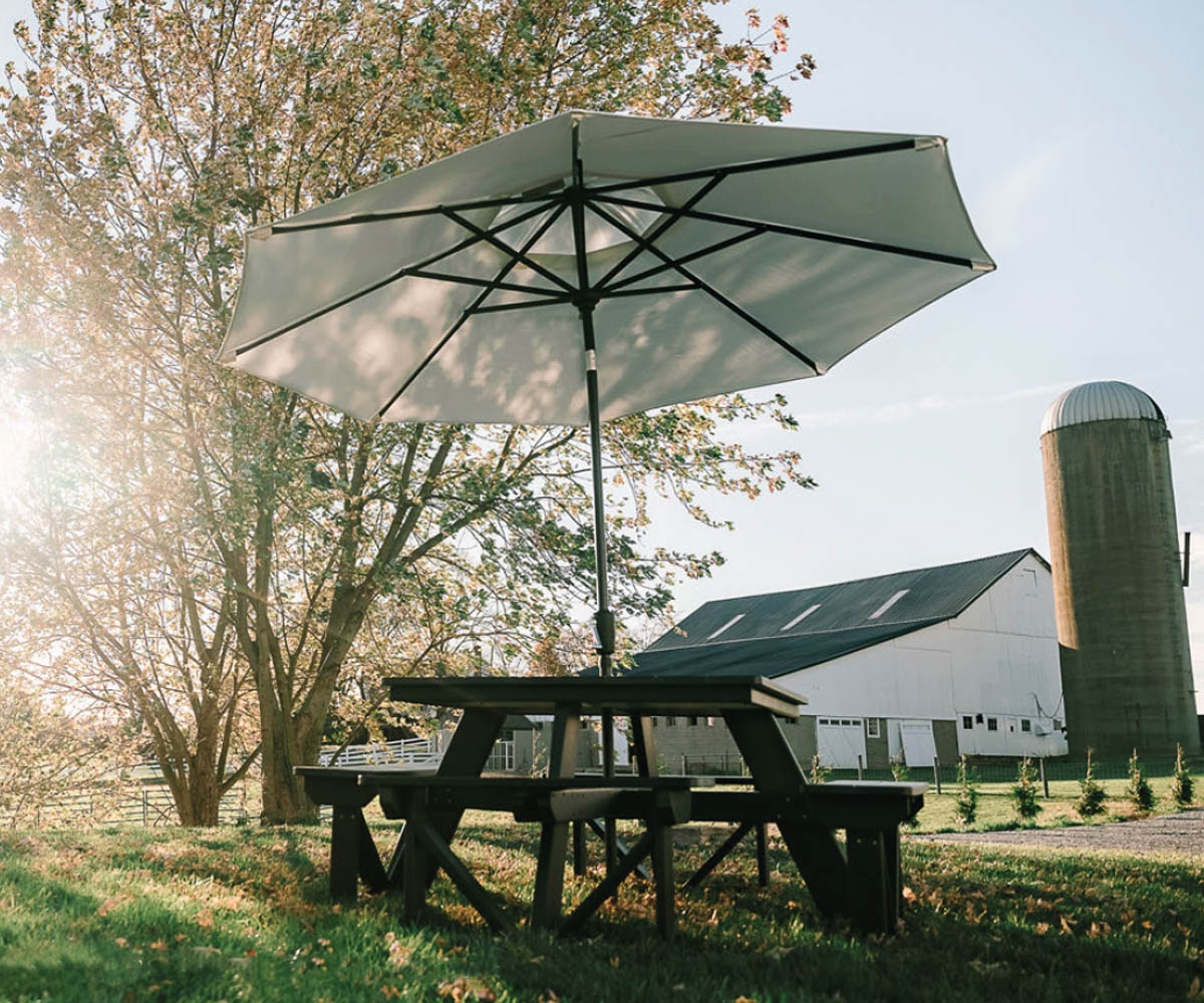 Classic Square Walk-In Picnic Table