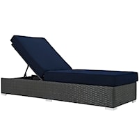 Outdoor Patio Sunbrella® Chaise Lounge - Navy