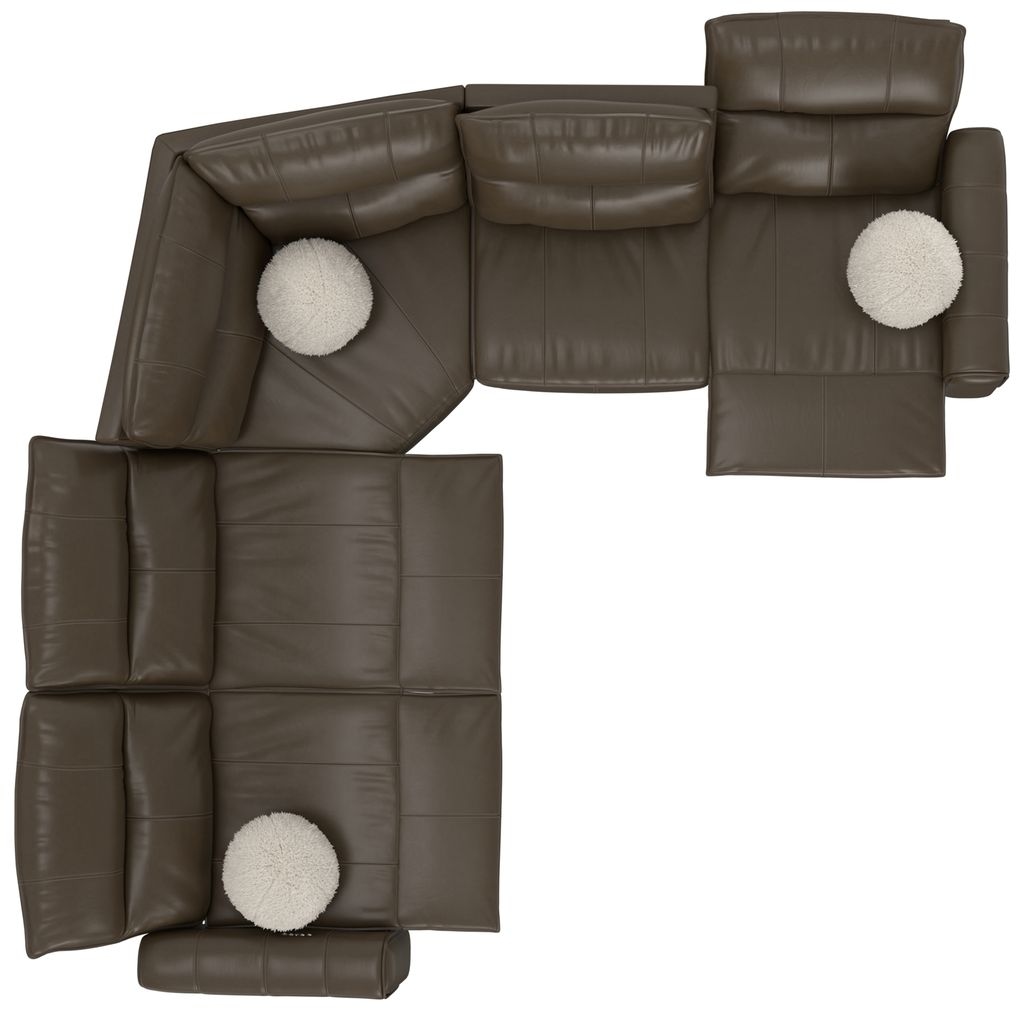 Catnapper Tramonti 5-Piece Sectional with Three Power Recliner
