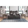 Ashley Signature Design Hyllmont Pwr Rec Loveseat with Console and Adj Hdrsts