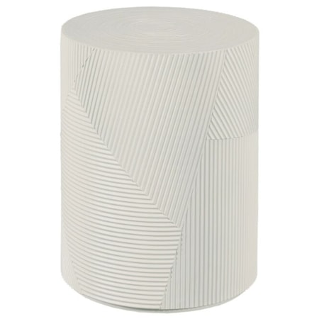 Small Textured Drum Table