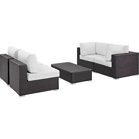 Outdoor 5 Piece Sectional Set