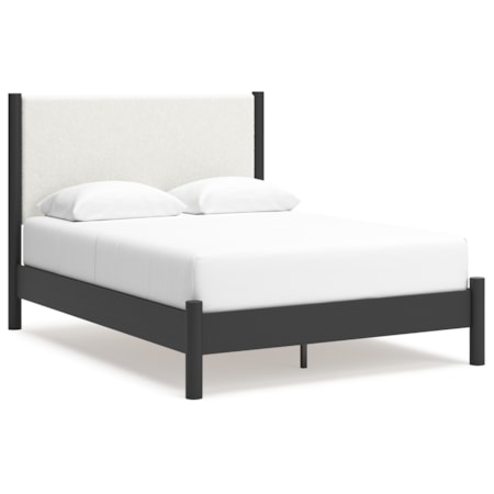 Queen Upholstered Panel Bed