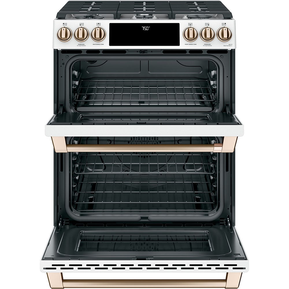 cafe gas double oven range