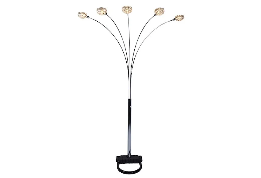 4890 Floor Lamp with Dimmer Switch by CM at Del Sol Furniture