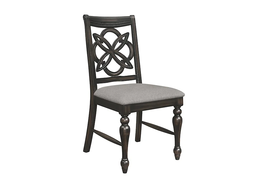 Crown Mark Hilara 2134S Transitional Dining Side Chair with Upholstered  Seat, Z & R Furniture