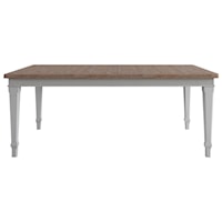 Two-Tone Rectangular Dining Table