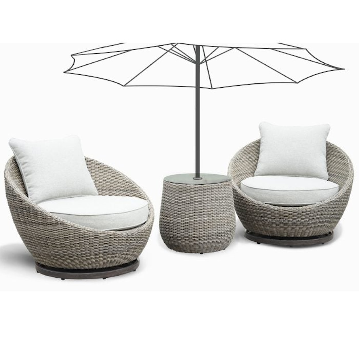 Steve Silver Adeline 3-Piece Outdoor Patio Group