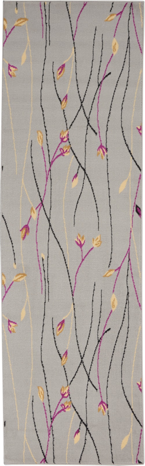 2'3" x 7'6" Grey Runner Rug