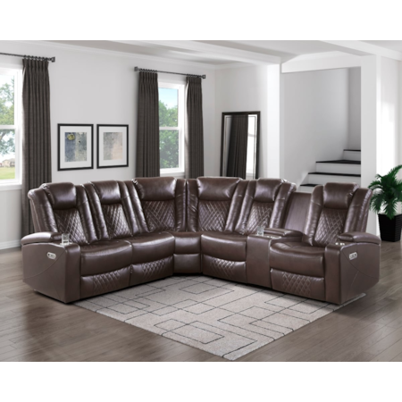 3-Piece Reclining Sectional Sofa