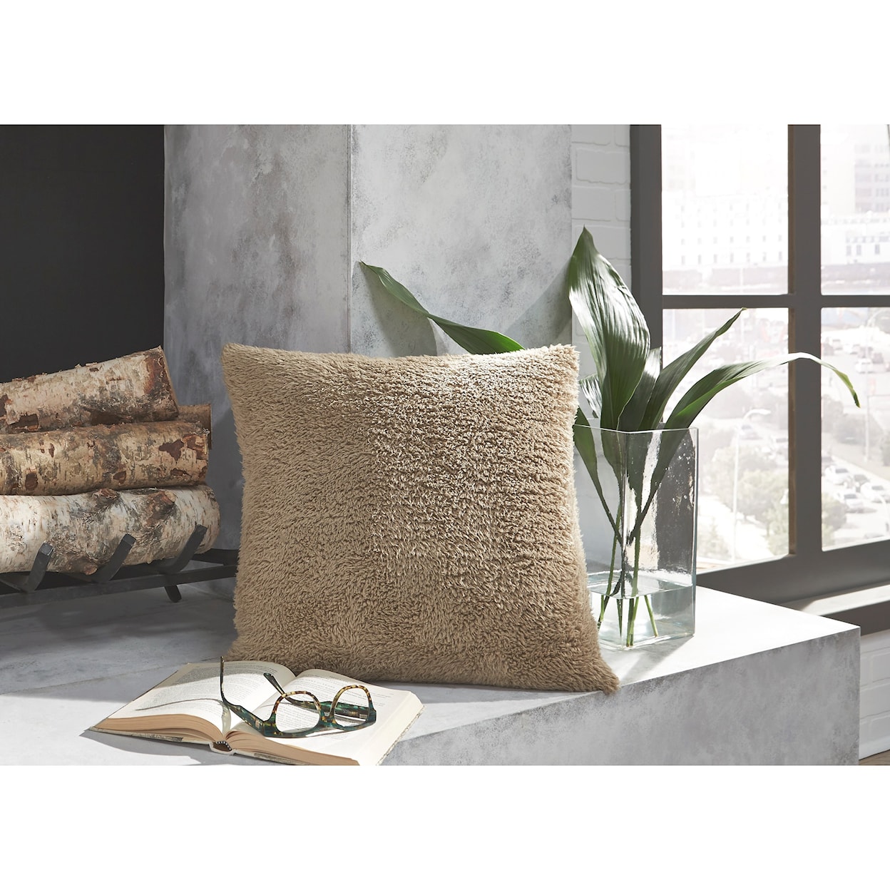 Ashley Furniture Signature Design Pillows Hulsey Latte Pillow