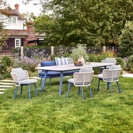 6-pc. Dining Set w/Cushioned Bench