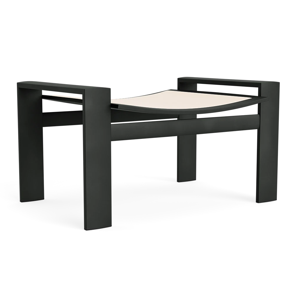 Modern Parabolic Sling Chair Ottoman