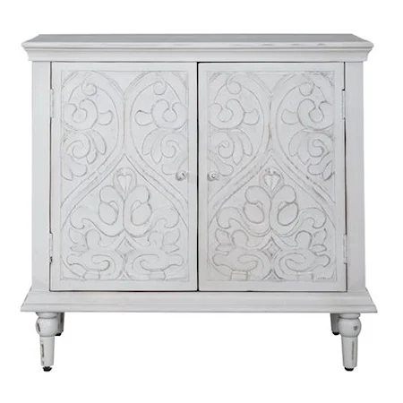 Traditional Two-Door Accent Cabinet