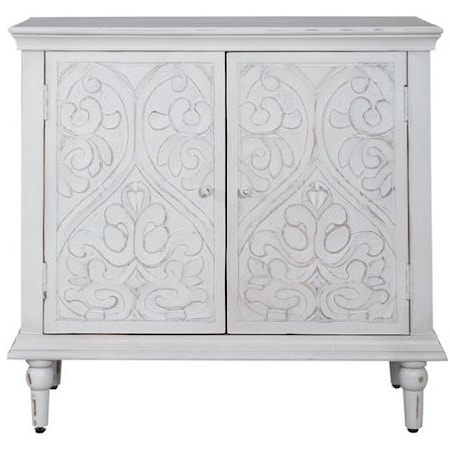 Traditional Two-Door Accent Cabinet