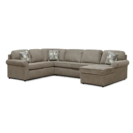 Casual 5-6 Seat (right side) Chaise Sectional Sofa