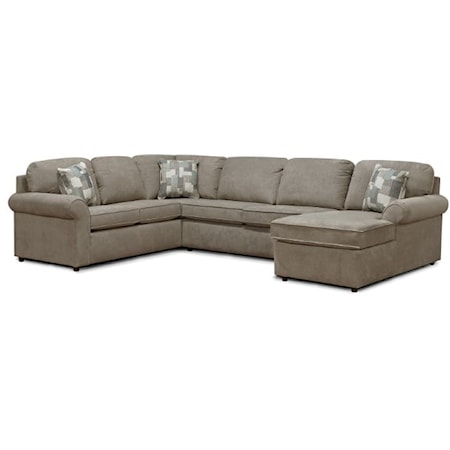Casual 5-6 Seat (right side) Chaise Sectional Sofa