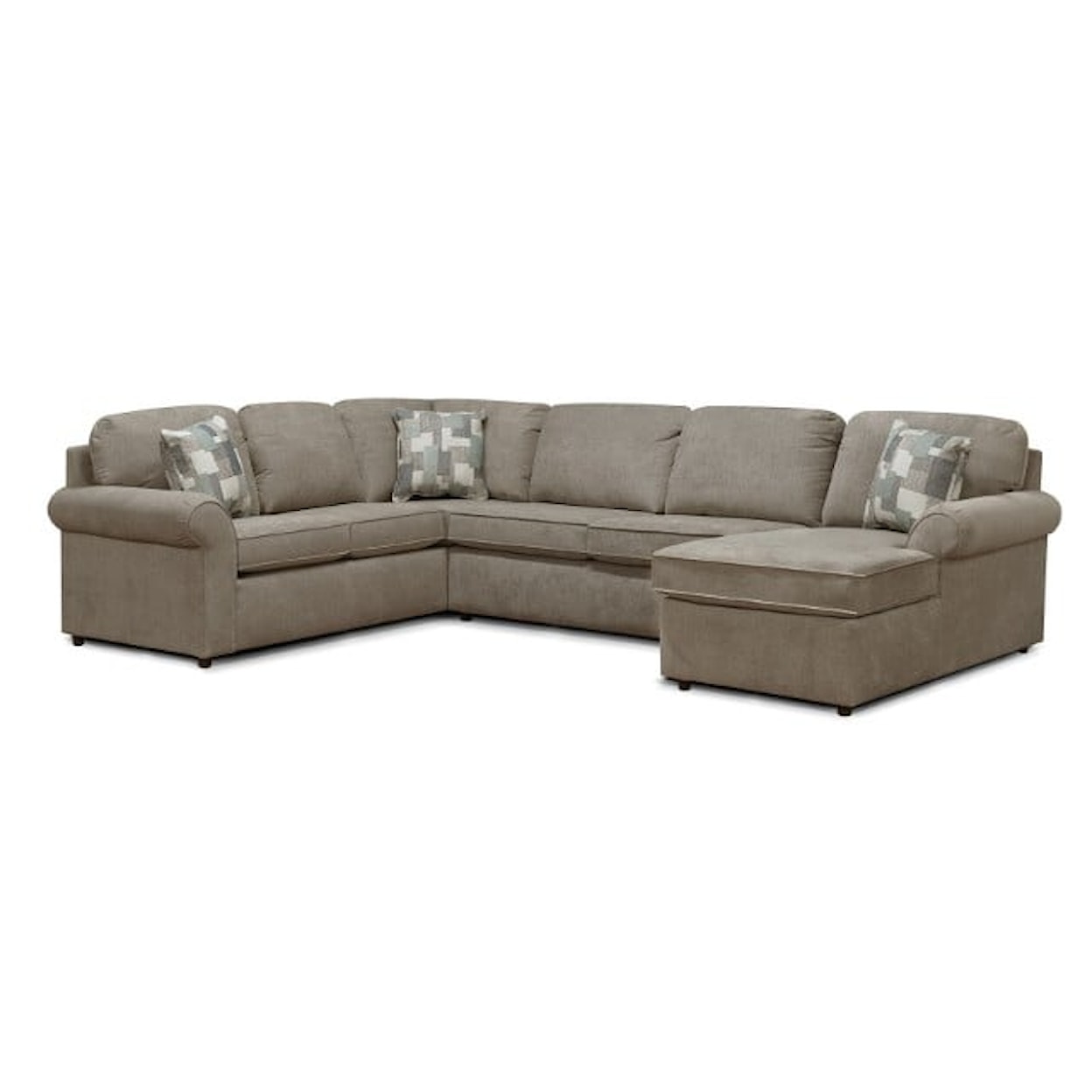 Dimensions 2400/X Series - Malibu 5-6 Seat (right side) Chaise Sectional